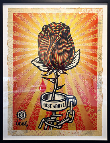 Rose Shackle van Shepard Fairey, Werk op papier te koop op Singulart