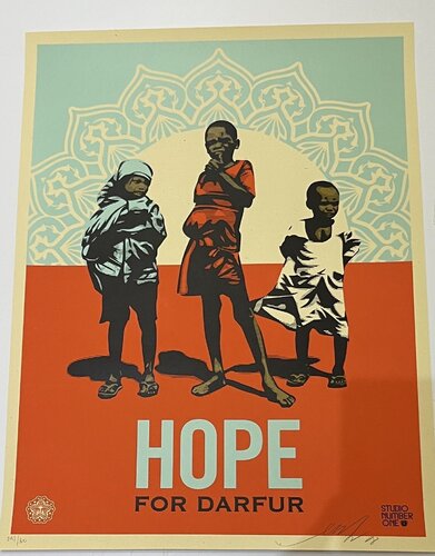 Hope for Dafur van Shepard Fairey, Afdruk te koop op Singulart