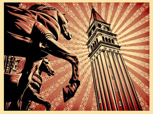 Venezia van Shepard Fairey, Afdruk te koop op Singulart
