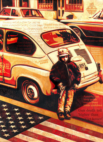 Gun Culture van Shepard Fairey, Afdruk te koop op Singulart