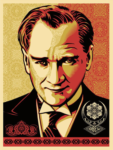 Mustafa Kemal Ataturk van Shepard Fairey, Afdruk te koop op Singulart