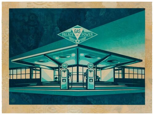 Palace of power van Shepard Fairey, Werk op papier te koop op Singulart