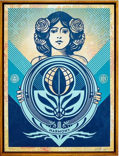 Protect Biodiversity (HPM on Wood) van Shepard Fairey, Andere media te koop op Singulart