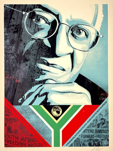 Desmond Tutu par Shepard Fairey, Édition en vente sur Singulart