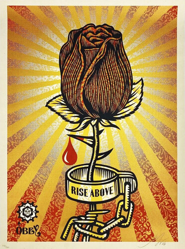 Rose Shackle' par Shepard Fairey, Édition en vente sur Singulart