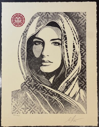Universal Dignity Shepard Fairey Screenprint Letterpress Contemporary Street Art par Shepard Fairey, Édition en vente sur Singulart