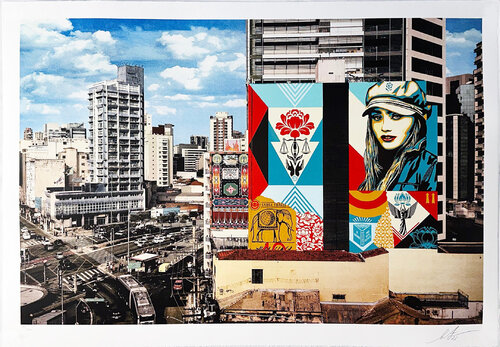 Carga Frágil Mural' **ON SALE** par Shepard Fairey, Édition en vente sur Singulart
