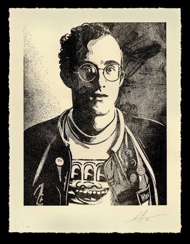ART IS FOR EVERYBODY KEITH HARING par Shepard Fairey, Édition en vente sur Singulart