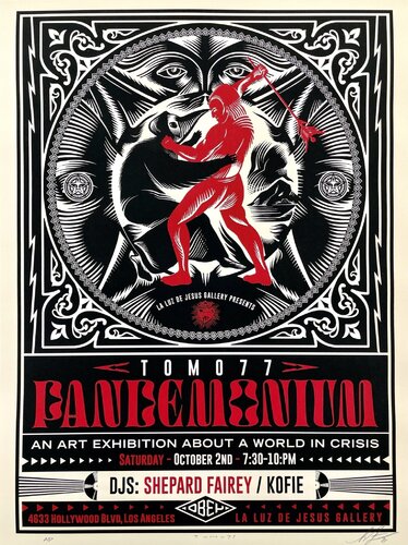 Pandemonium (AP) par Shepard Fairey, Édition en vente sur Singulart