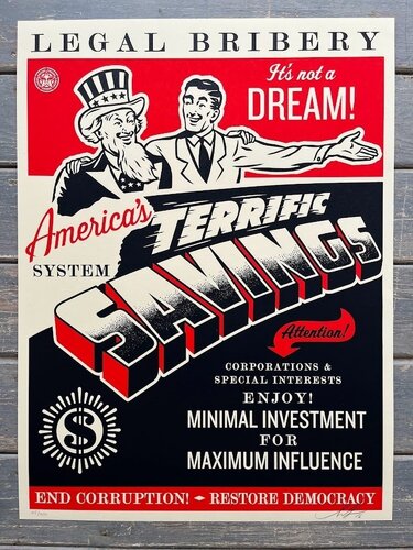 America's Savings par Shepard Fairey, Édition en vente sur Singulart