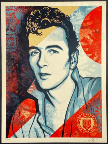 Shepard Fairey The Clash Joe Strummer Silkscreen Print Street Contemporary Art Obey Giant par Shepard Fairey, Édition en vente sur Singulart