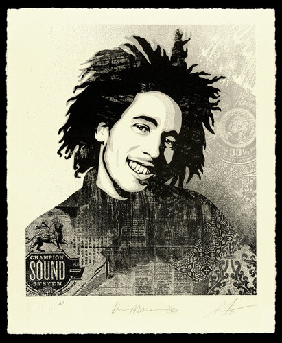 Bob Marley 40th: Lively Up Yourself' par Shepard Fairey, Édition en vente sur Singulart