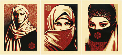 Universal Personhood Set of 3 large format works par Shepard Fairey, Édition en vente sur Singulart