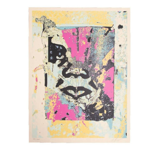 Obey Enhanced Disintegration (Pink) par Shepard Fairey, Édition en vente sur Singulart