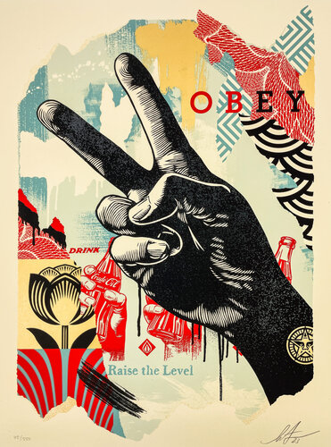 Raise the Level (Peace) par Shepard Fairey, Édition en vente sur Singulart