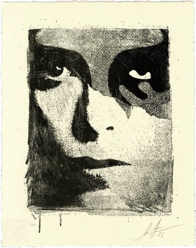 A Cracked Icon - Letterpress par Shepard Fairey, Édition en vente sur Singulart