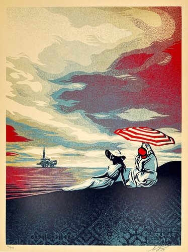 Bliss at the Cliff's Edge par Shepard Fairey, Édition en vente sur Singulart