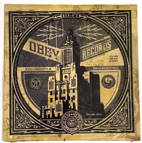 Obey Records Recording & Broadcast par Shepard Fairey, Édition en vente sur Singulart