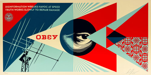 Disinformation Damage par Shepard Fairey, Édition en vente sur Singulart