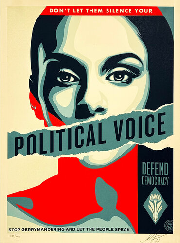 Political Voice' par Shepard Fairey, Édition en vente sur Singulart