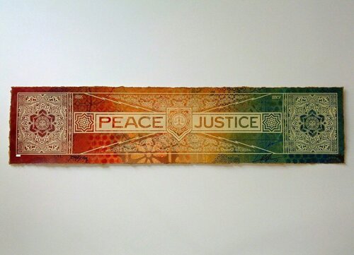 Peace & Justice par Shepard Fairey, Autres supports en vente sur Singulart