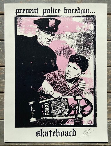Prevent Police Boredom par Shepard Fairey, Édition en vente sur Singulart