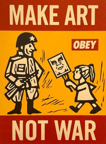 Make Art Not War par Shepard Fairey, Édition en vente sur Singulart