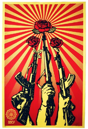 Guns and Roses par Shepard Fairey, Édition en vente sur Singulart