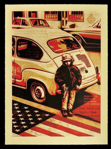 Gun Culture par Shepard Fairey, Édition en vente sur Singulart