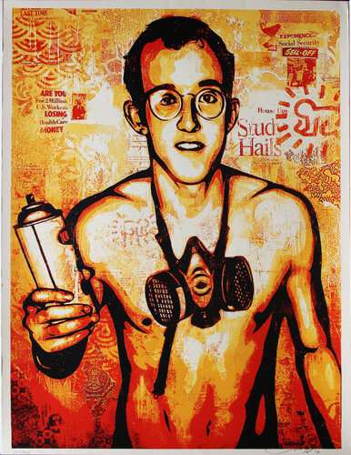 Keith Haring par Shepard Fairey, Édition en vente sur Singulart