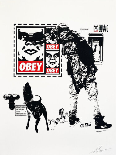 Obey/WK: Flyer' (w/WK Interact) van Shepard Fairey, Afdruk te koop op Singulart