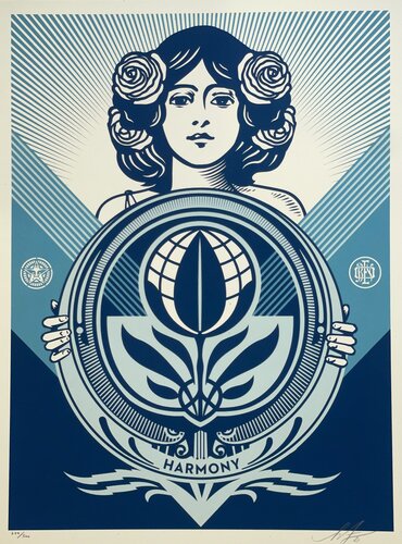 Shepard Fairey Screen Print Protect Biodiversity - Cultivate Harmony Street Art van Shepard Fairey, Afdruk te koop op Singulart