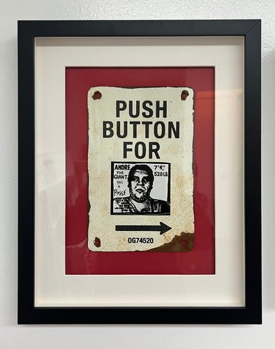 Push Button For Street Sign ( Andre the Giant ) van Shepard Fairey, Andere media te koop op Singulart