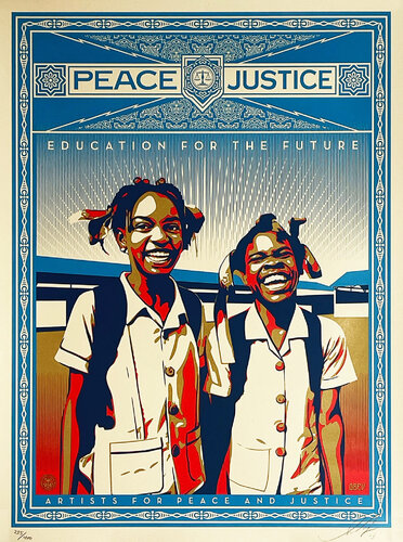 Peace & Justice: Haiti' van Shepard Fairey, Afdruk te koop op Singulart