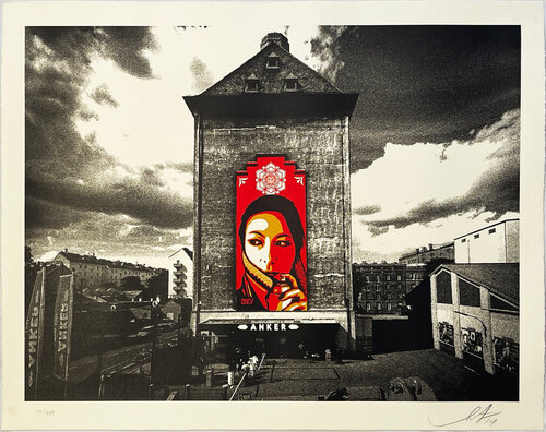 Commanda Mural' van Shepard Fairey, Afdruk te koop op Singulart