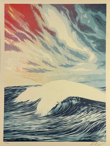Shepard Fairey "Force Of Nature" Silkscreen Print Contemporary Street Art van Shepard Fairey, Afdruk te koop op Singulart