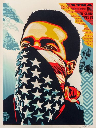 American Rage van Shepard Fairey, Afdruk te koop op Singulart