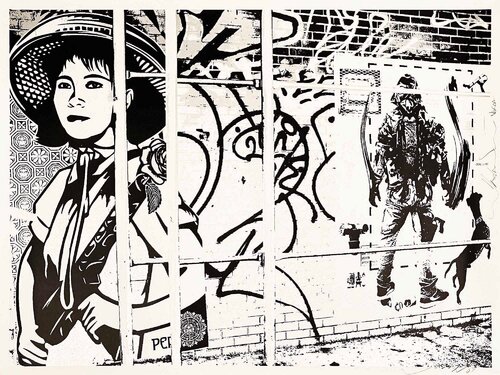Obey/WK: Revolution Girl' van Shepard Fairey, Afdruk te koop op Singulart