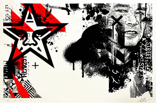 Shepard/WK Portrait' van Shepard Fairey, Afdruk te koop op Singulart