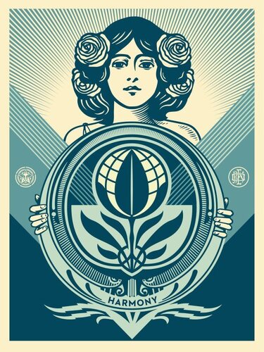 Protect Biodiversity - Cultivate Harmony van Shepard Fairey, Afdruk te koop op Singulart