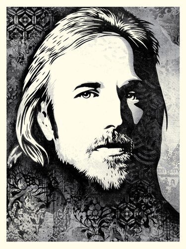 TOM PETTY - An American Treasure Canvas van Shepard Fairey, Afdruk te koop op Singulart