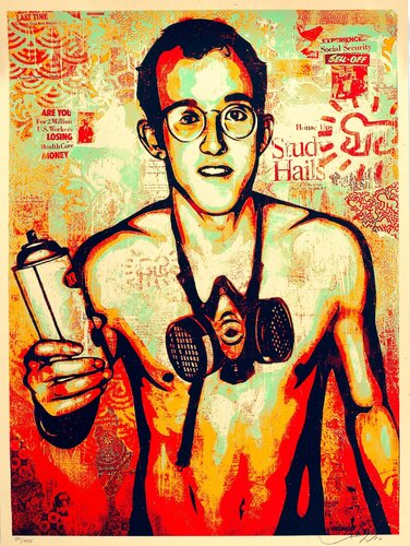 Keith Haring de Shepard Fairey, Impresión a la venta en Singulart