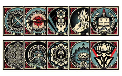 Revolutionary Love Box Set van Shepard Fairey, Afdruk te koop op Singulart