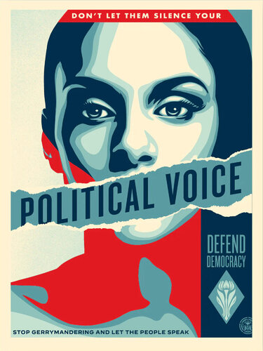 Political Voice van Shepard Fairey, Afdruk te koop op Singulart