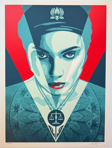 Justice Woman - Red van Shepard Fairey, Afdruk te koop op Singulart