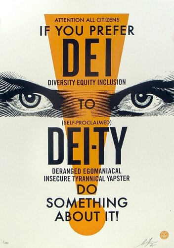 DEI-TY (Cream) von Shepard Fairey, Druck kaufen auf Singulart