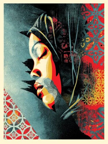 Meditation Woman di Shepard Fairey, Stampa in vendita su Singulart