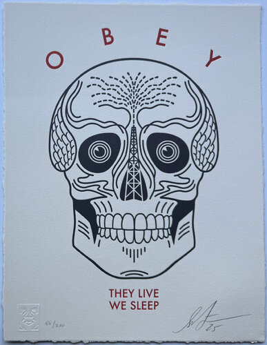 The Live We Sleep (Cream) par Shepard Fairey, Édition en vente sur Singulart