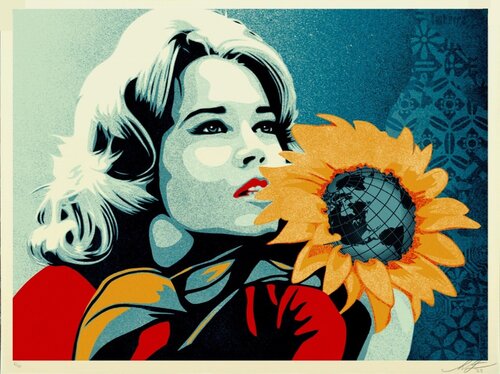 Earth Emissary (Fonda, Legend, Iconic) von Shepard Fairey, Druck kaufen auf Singulart