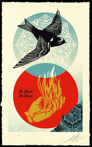 Rebuild Rethink by Shepard Fairey, Print for Sale on Singulart